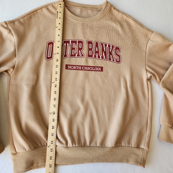 Outer Banks North Carolina Crewneck Graphic Sweatshirt Long Sleeve Medium - Picture 15 of 16
